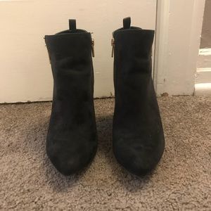 Mossimo Black Faux Suede Booties